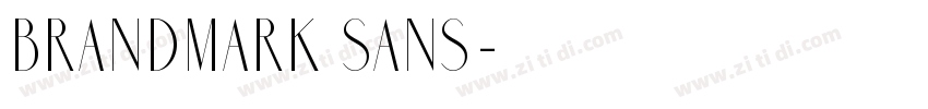 BRANDMARK SANS字体转换